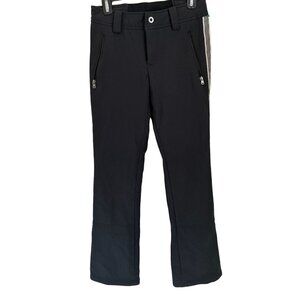 FERA The Perfect Fit Snow Ski Pants Black White Stripe Insulated Size 4
